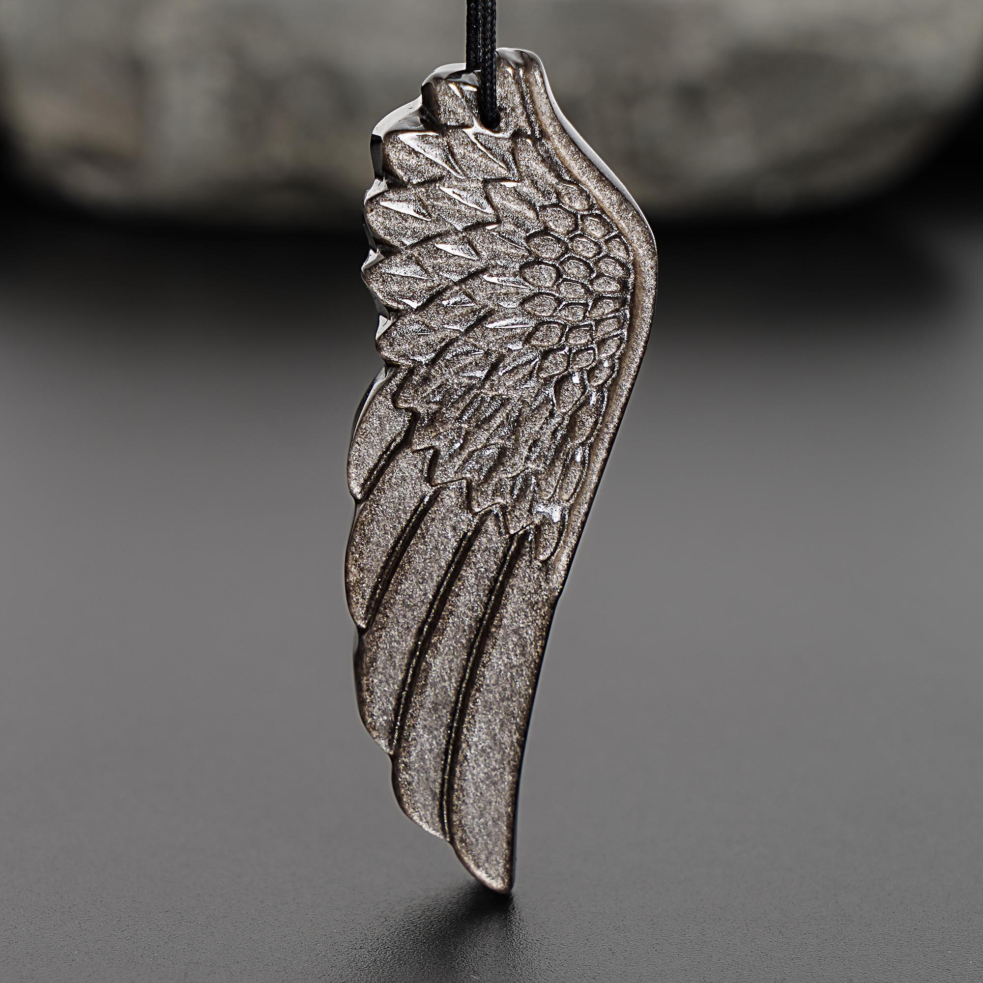 Genuine Natural Silver Obsidian Wings Pendant Grade Aaa Gemstone Obsidian Pendant Genuine Natural Silver Obsidian Wings Pendant Grade Aaa Gemstone Obsidian Pendant