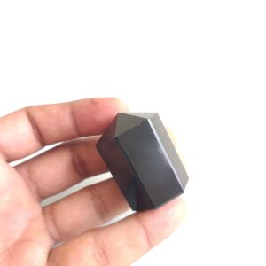 AAA Quality Black Obsidian Tower - Handmade - Healing Crystal - Polished (47.3 Gram, 1.5''