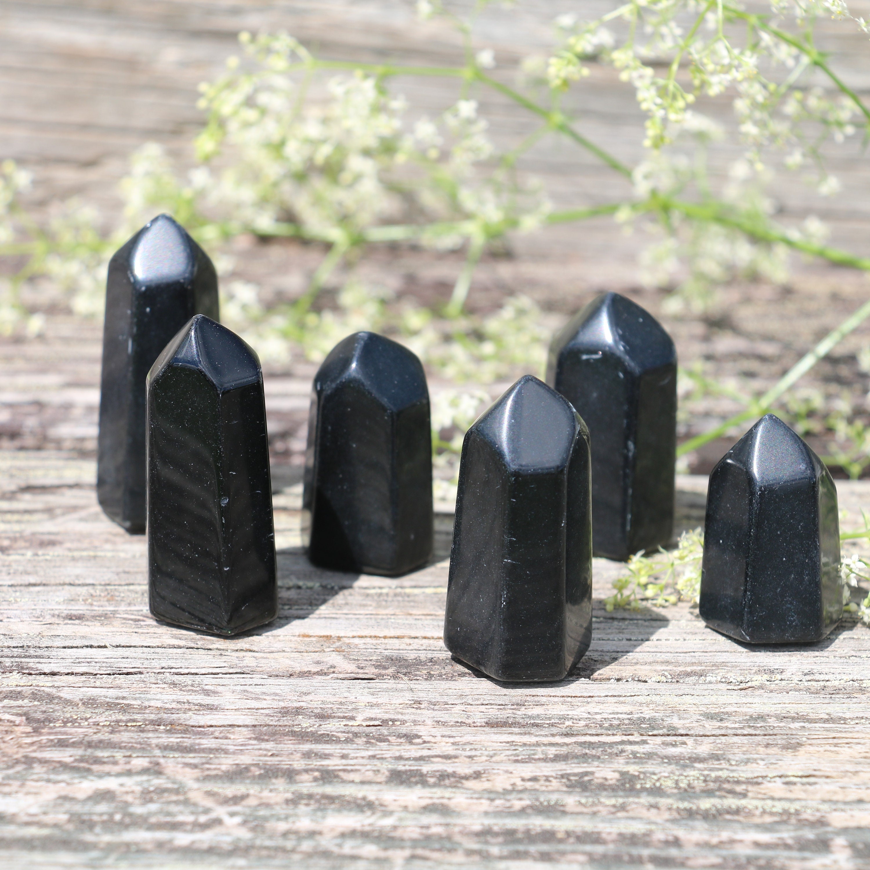 Black Obsidian Small Tower