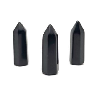 Obsidian Crystal Obelisk Tower – Gemstone Tower – Tower Crystal – Hand Carved Crystal Point – Healing Crystal – 40mm – TW1099