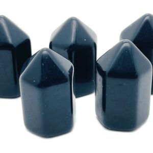 Obsidian Obelisk Tower – Gemstone Tower – Tower Crystal – Hand Carved Crystal Point – Healing Crystal – 25mm – TW1080