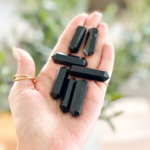 Powerful Black Obsidian Crystal Point For Spiritual Protection And Grounding