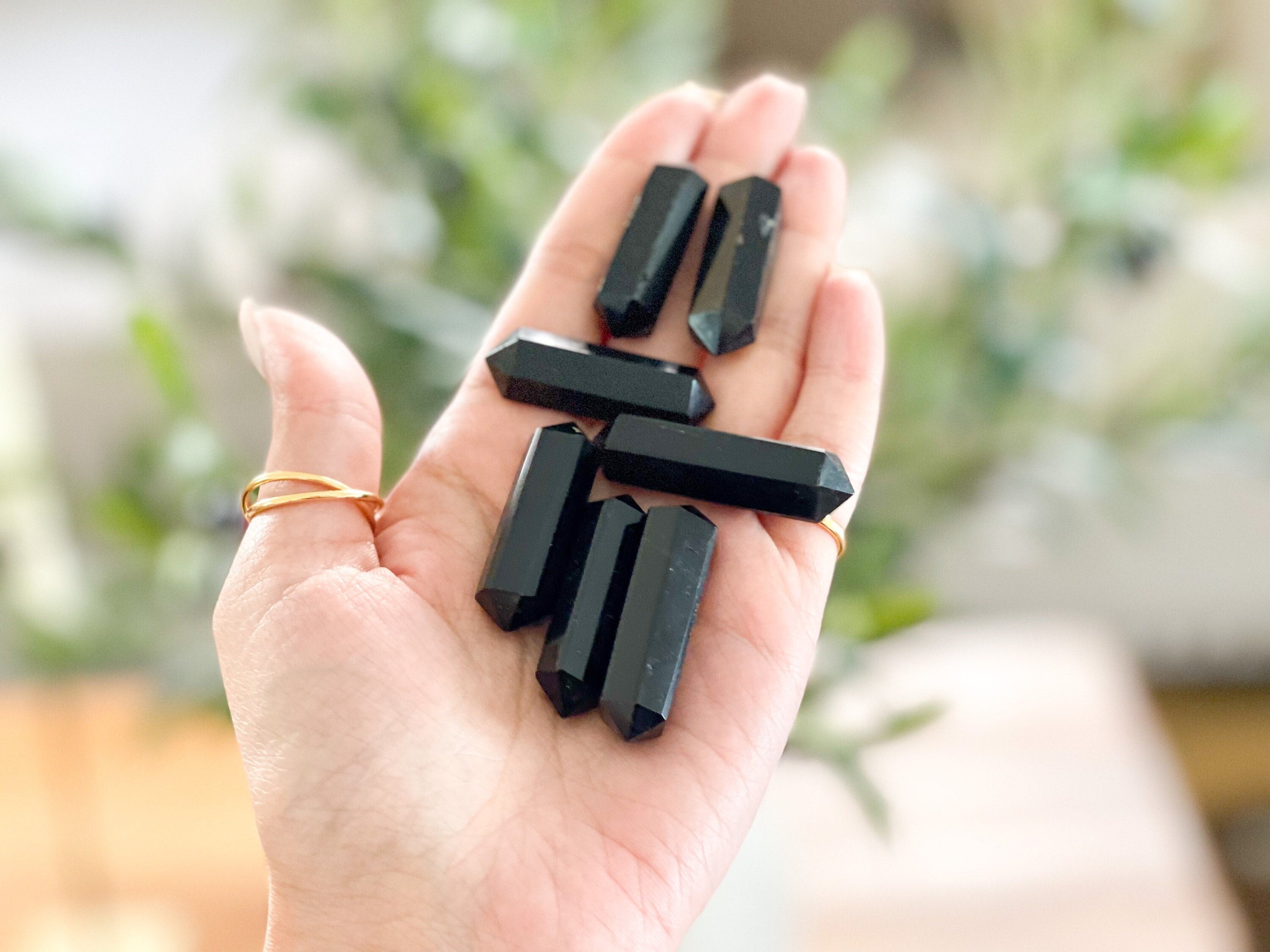 Powerful Black Obsidian Crystal Point For Spiritual Protection And Grounding