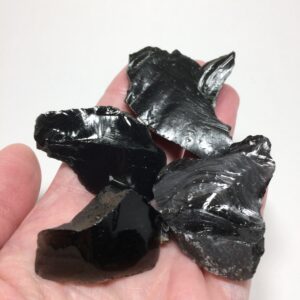 4 BLACK OBSIDIAN Crystals - Rough Stones - Raw - Natural - Volcanic Glass - Healing Crystals - Crystal Grid Stones - 64g 4 BLACK OBSIDIAN Crystals - Rough Stones - Raw - Natural - Volcanic Glass - Healing Crystals - Crystal Grid Stones - 64g