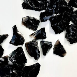 Black Obsidian Crystal Rough Stones - By Piece Black Obsidian Crystal Rough Stones - By Piece