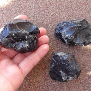 Black Obsidian Raw Medium Stone, Collectible Rocks And Geodes, Rough Natural Black Stone For Craft Home Decor Altar Black Obsidian Raw Medium Stone, Collectible Rocks And Geodes, Rough Natural Black Stone For Craft Home Decor Altar