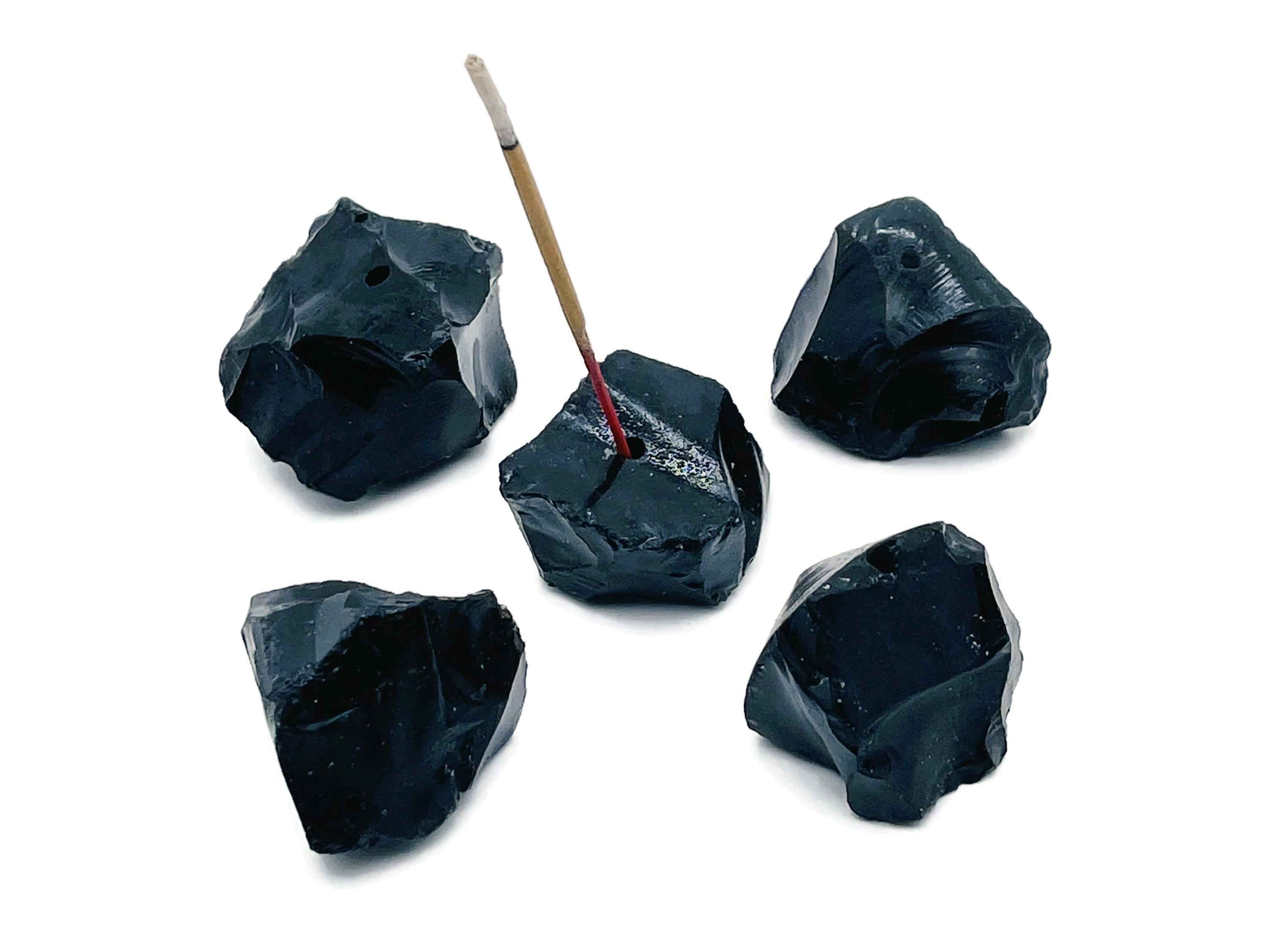 Obsidian Crystal Incense Holder -rough Crystal Stone Incense Stick Holder -raw Stone Incense Holder - Healing Stone - Rs1003 Obsidian Crystal Incense Holder -rough Crystal Stone Incense Stick Holder -raw Stone Incense Holder - Healing Stone - Rs1003