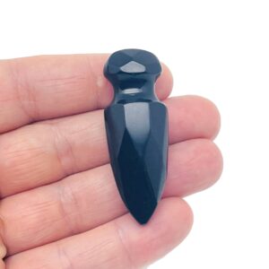 Obsidian Mini Sword Dagger Gemstone - Sword Carved Crystal - Crystal Energy - Mineral Specimen - Crystal Gifts - Sw1004 Obsidian Mini Sword Dagger Gemstone - Sword Carved Crystal - Crystal Energy - Mineral Specimen - Crystal Gifts - Sw1004