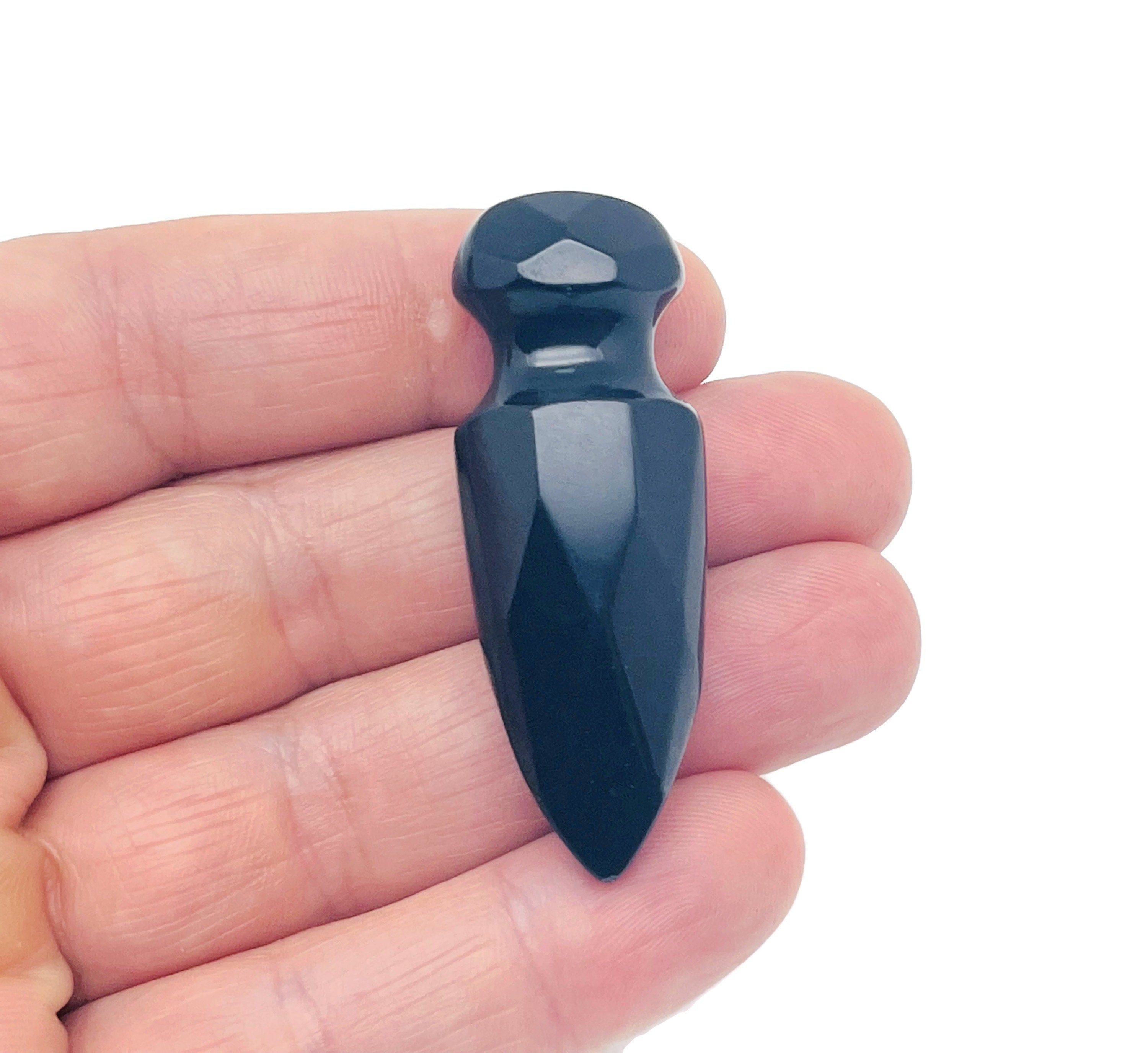 Obsidian Mini Sword Dagger Gemstone - Sword Carved Crystal - Crystal Energy - Mineral Specimen - Crystal Gifts - Sw1004 Obsidian Mini Sword Dagger Gemstone - Sword Carved Crystal - Crystal Energy - Mineral Specimen - Crystal Gifts - Sw1004