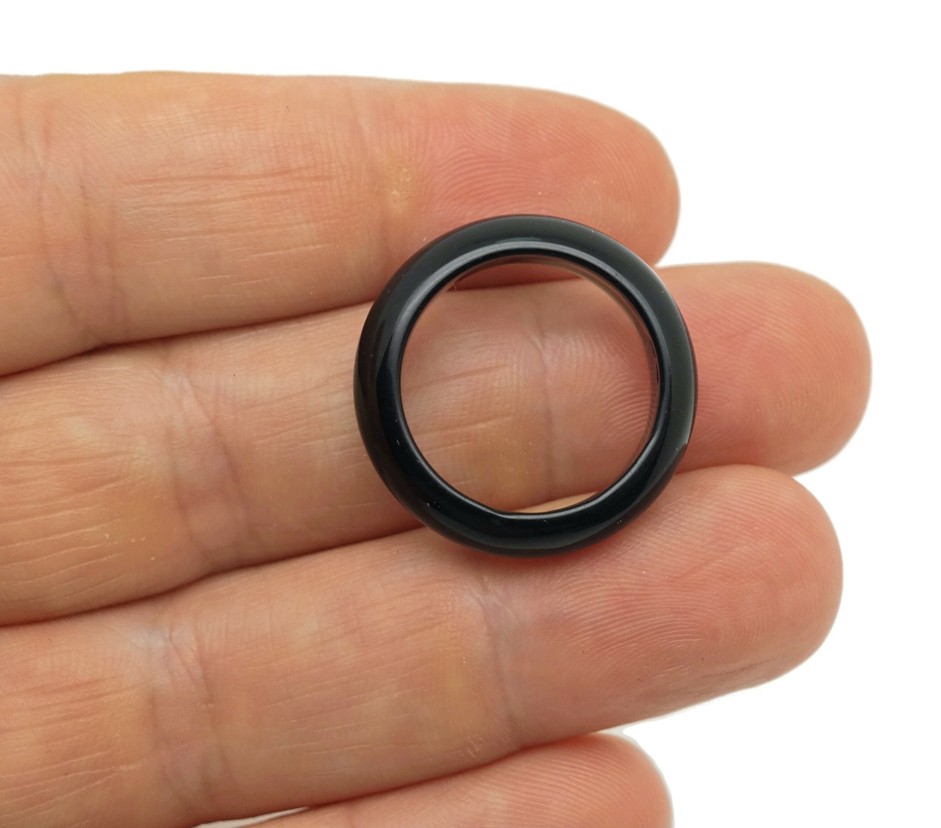 Obsidian Ring - Crystal Ring – Natural Obsidian Ring - Jewelry Making Supplies - Gift For Her - Ri1029 Obsidian Ring - Crystal Ring – Natural Obsidian Ring - Jewelry Making Supplies - Gift For Her - Ri1029