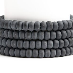 Natural Matte Black Obsidian Gemstone Grade A Rondelle 6x3mm 8x5mm Loose Beads Natural Matte Black Obsidian Gemstone Grade A Rondelle 6x3mm 8x5mm Loose Beads