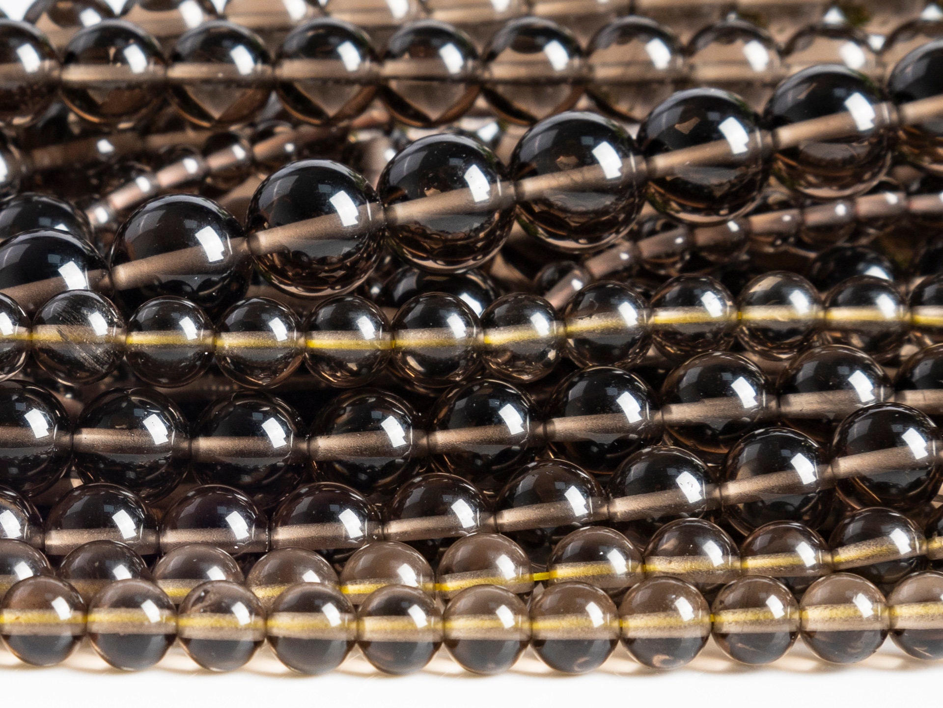 Genuine Natural Transparent Brown Obsidian Gemstone Grade Aaa Round 4mm 6mm 8mm 10mm Loose Beads