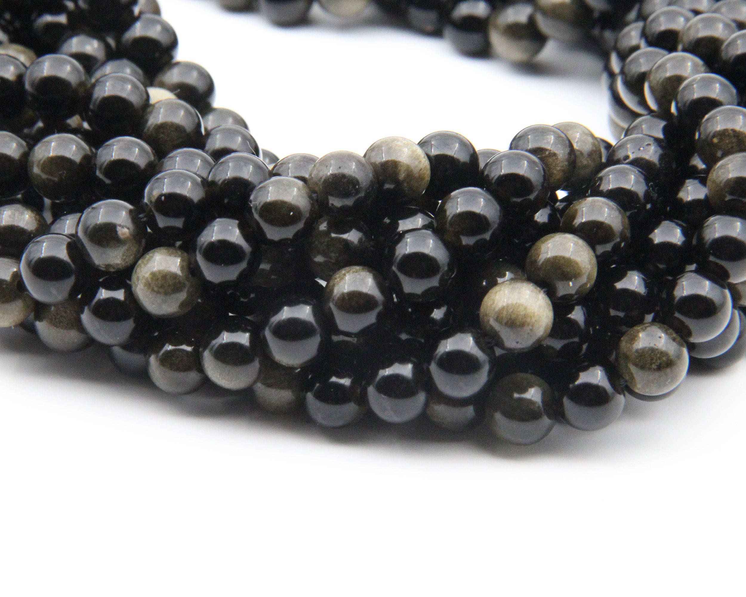 Natural Gold Obsidian Round Bead,polished Bright 6mm/8mm/10mm Diy Jewlery Making,wholesale Jewelry Round Bead,gemstone Round Beads.