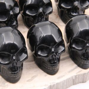 2 Inch Skulls Decor,black Obsidian Skulls,for Gift Skulls Decor,natural Black Obsidian Skull,gemstone Skull Decor,fashion Style Skull Decor.