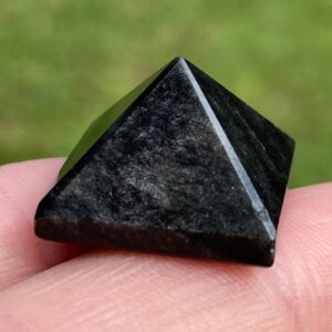 Black Obsidian Crystal Pyramid: Scorpio, Sagittarius Zodiac