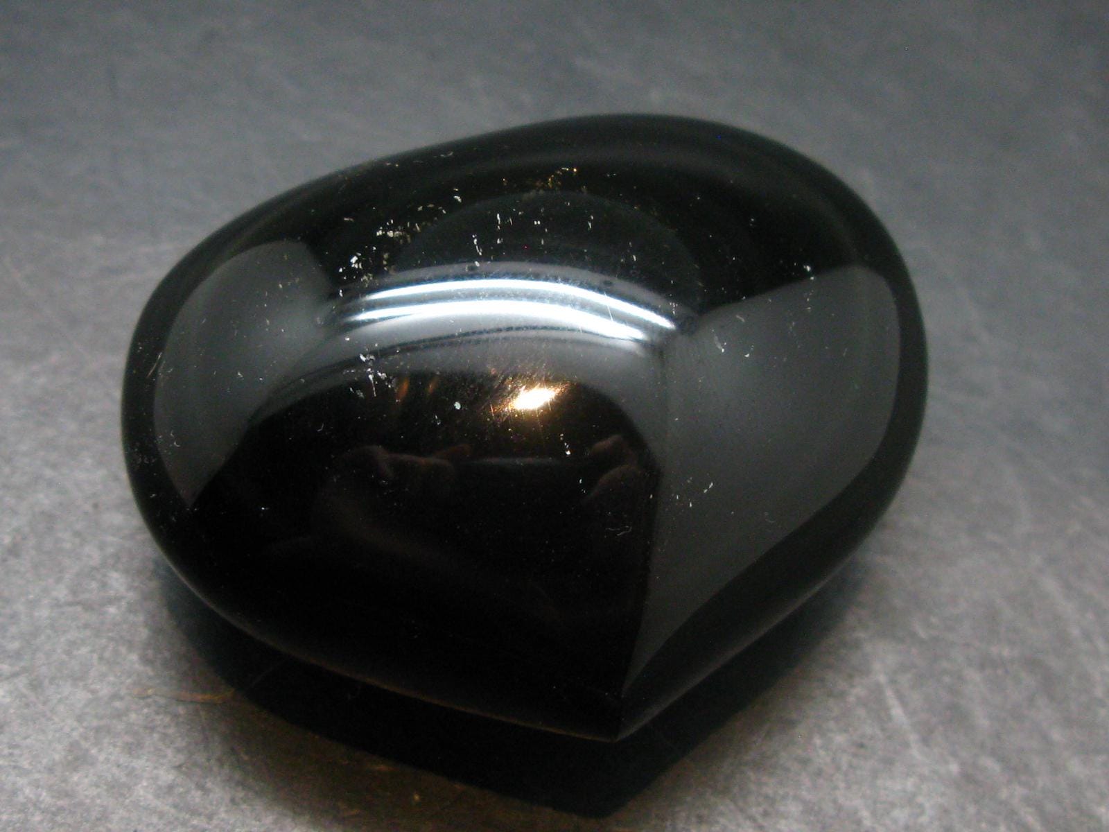 Black Obsidian Heart From Mexico - 1.6"