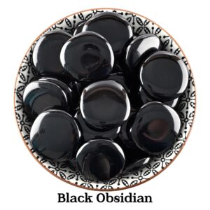 Black Obsidian Palm Stone, Black Obsidian Smooth Stone, Black Obsidian, Palm Crystals, Zodiac Signs Sagittarius, Scorpio, Capricorn, Gifts