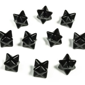 Obsidian Merkaba - Black Obsidian Merkaba- Healing Star - Spiritual Healing Crystal - Beautiful Healing Crystal – 1.3cm – ME1010