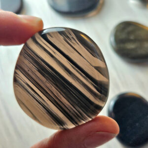 Midnight Lace Obsidian - Black Obsidian Palm Stone - Midnight Obsidian - Lace Obsidian - Black Obsidian - Black Obsidian Crystal - Obsidian
