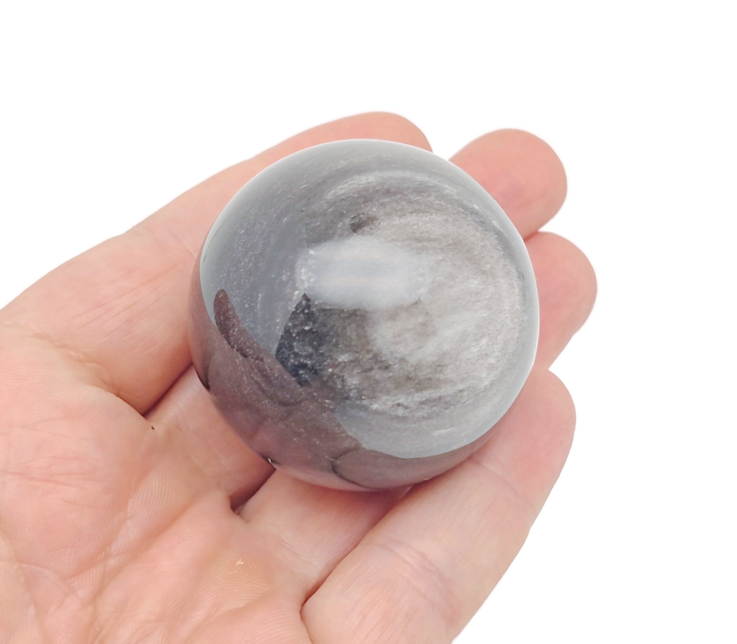 Silver Obsidian Sphere Stone A++ – Crystal Ball - Healing Crystal Stones – Crystal Décor – 40-50mm - Ba1063 Silver Obsidian Sphere Stone A++ – Crystal Ball - Healing Crystal Stones – Crystal Décor – 40-50mm - Ba1063