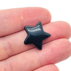 Obsidian Star Gemstone – Star Carving Star – Mini Star Crystal Stone – Healing Crystal – 2cm – St1004