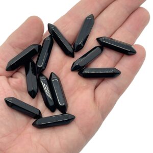 Obsidian Terminated Carved Point – Point Small Crystal Point – Crystal Pendant - 33m -po1015