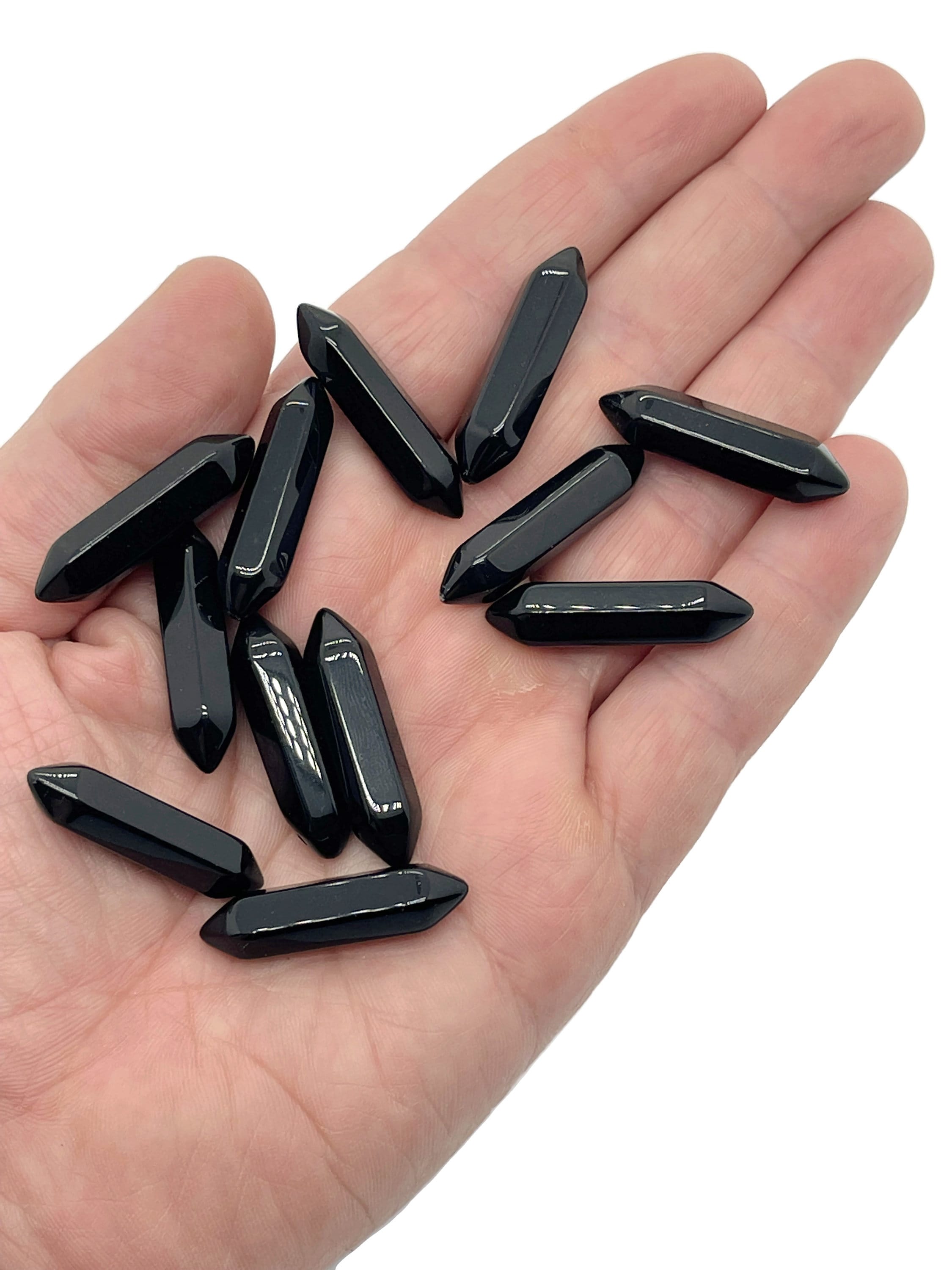 Obsidian Terminated Carved Point – Point Small Crystal Point – Crystal Pendant - 33m -po1015 Obsidian Terminated Carved Point – Point Small Crystal Point – Crystal Pendant - 33m -po1015