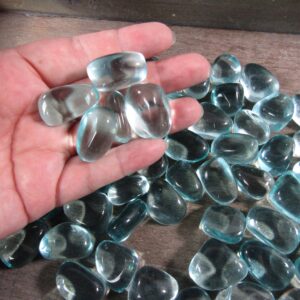 Bahia Blue Obsidian Tumbled Stone 1 Inch +