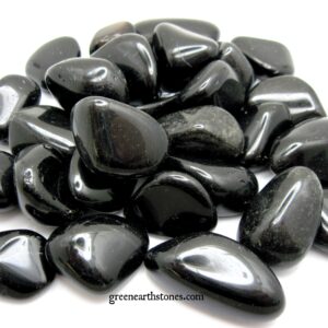 Black Obsidian Tumbled Stone, One, Sheen Obsidian, Large, Wire Wrap, Metaphysical, Crystal, Healing, Feng Shui, Magic, Reiki, Rock Hound