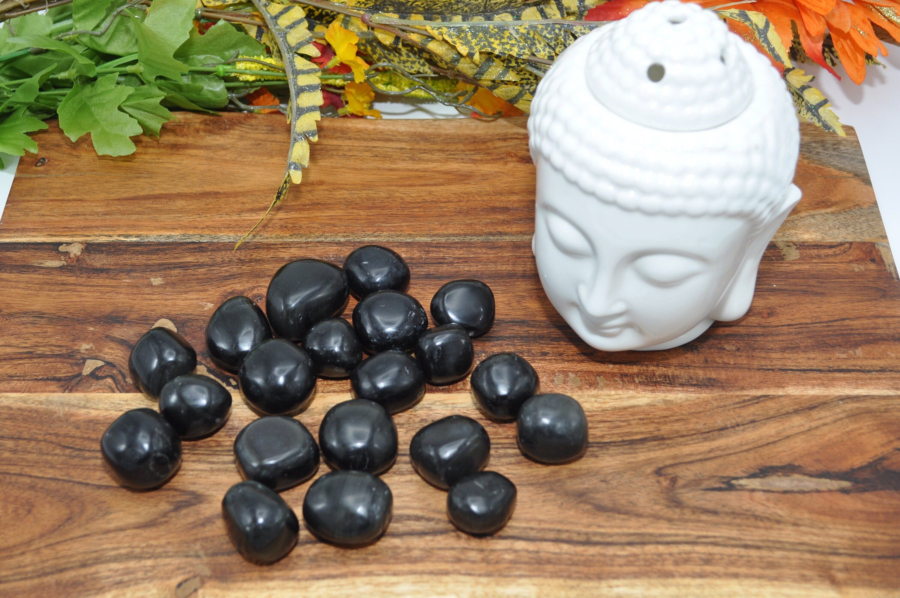 Black Obsidian Tumbled Stones, Tumbled Obsidian Crystals