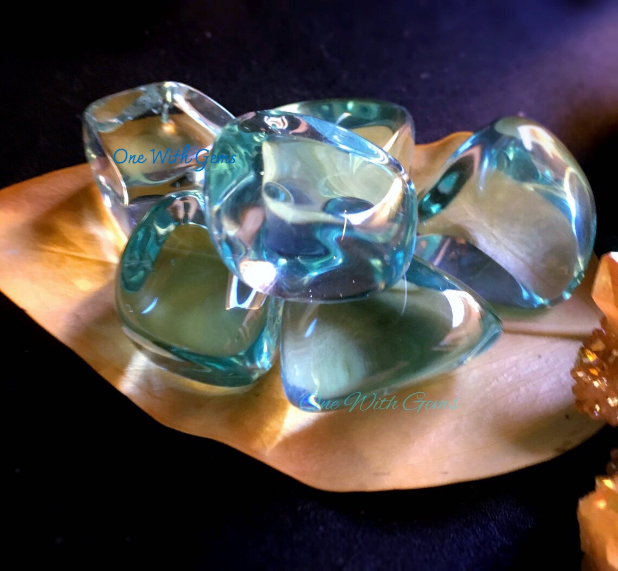 High Quality Blue Obsidian Tumbled Stone, Healing Crystal, Gemstone, Communication, Throat Chakra