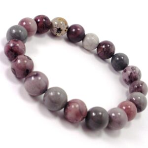 Ocean Jasper 10mm Bracelet, Natural Gemstone Bracelet,  Women Men Bracelet, Beaded Bracelet, Gift for Her Him + Gift Bag