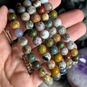 Ocean Jasper Bracelet: Crystal Gemstone Jewelry