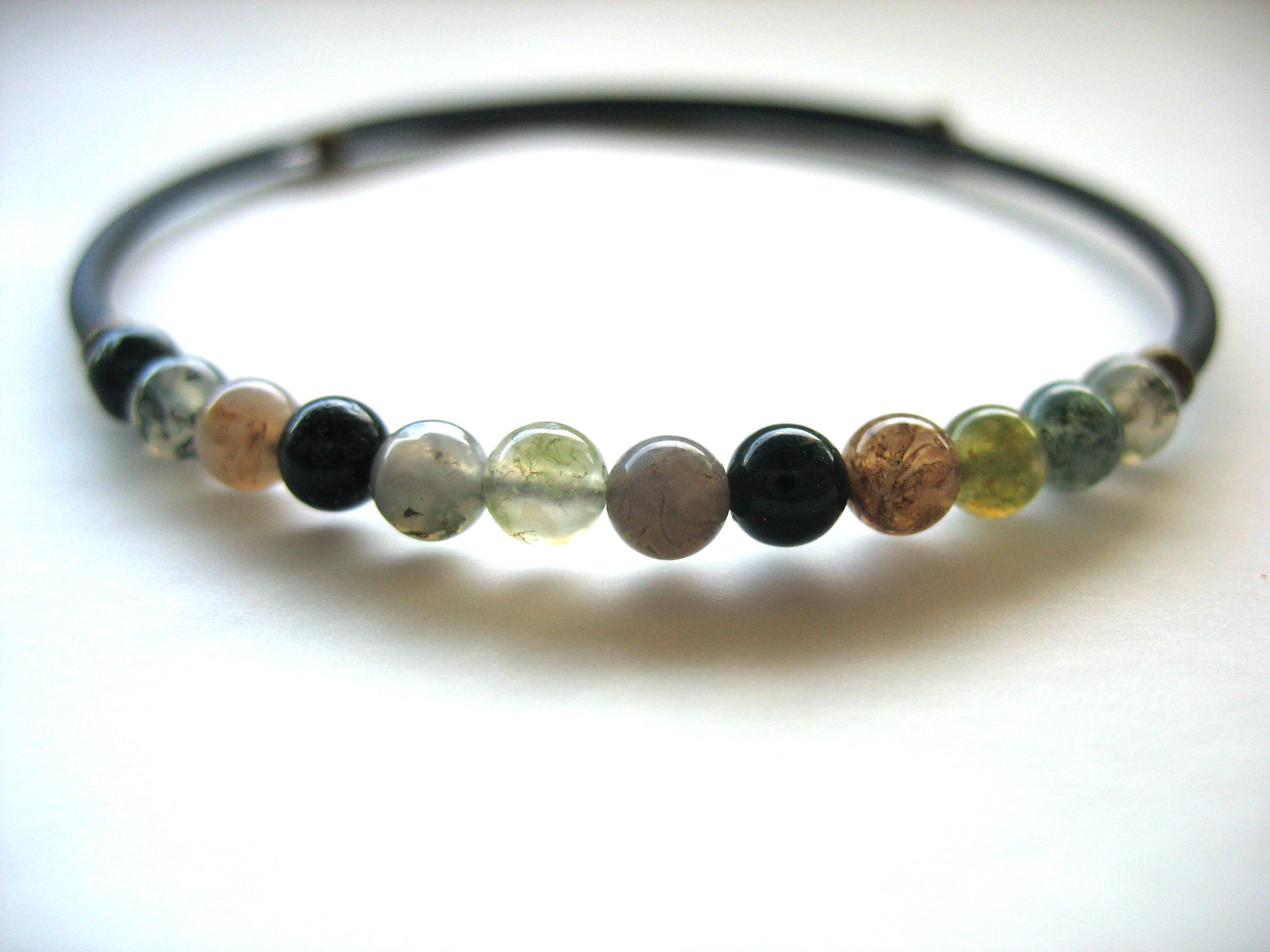 Ocean Jasper Gemstone Cuff Bracelet Jewelry Made In The Usa