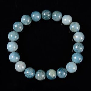 Natural Blue Ocean Jasper Gemstone Round Bracelet 7MM 8MM 9MM 10MM 7.5 inch Strand BULK LOT 1,2,6,12 and 50 (S47)