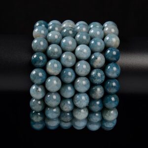 Natural Blue Ocean Jasper Gemstone Round Bracelet 7mm 8mm 9mm 10mm 7.5 Inch Strand (s47)