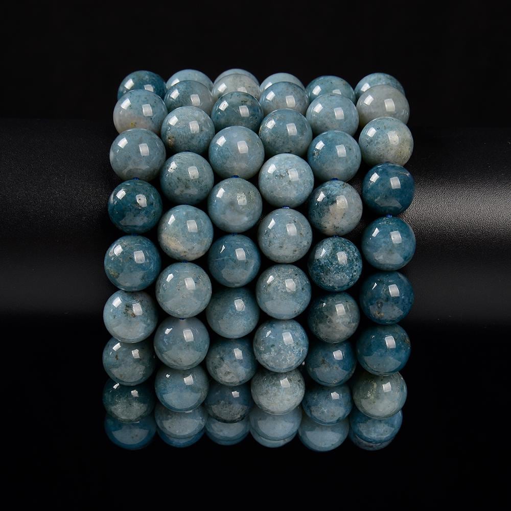 Natural Blue Ocean Jasper Gemstone Round Bracelet 7mm 8mm 9mm 10mm 7.5 Inch Strand (s47)