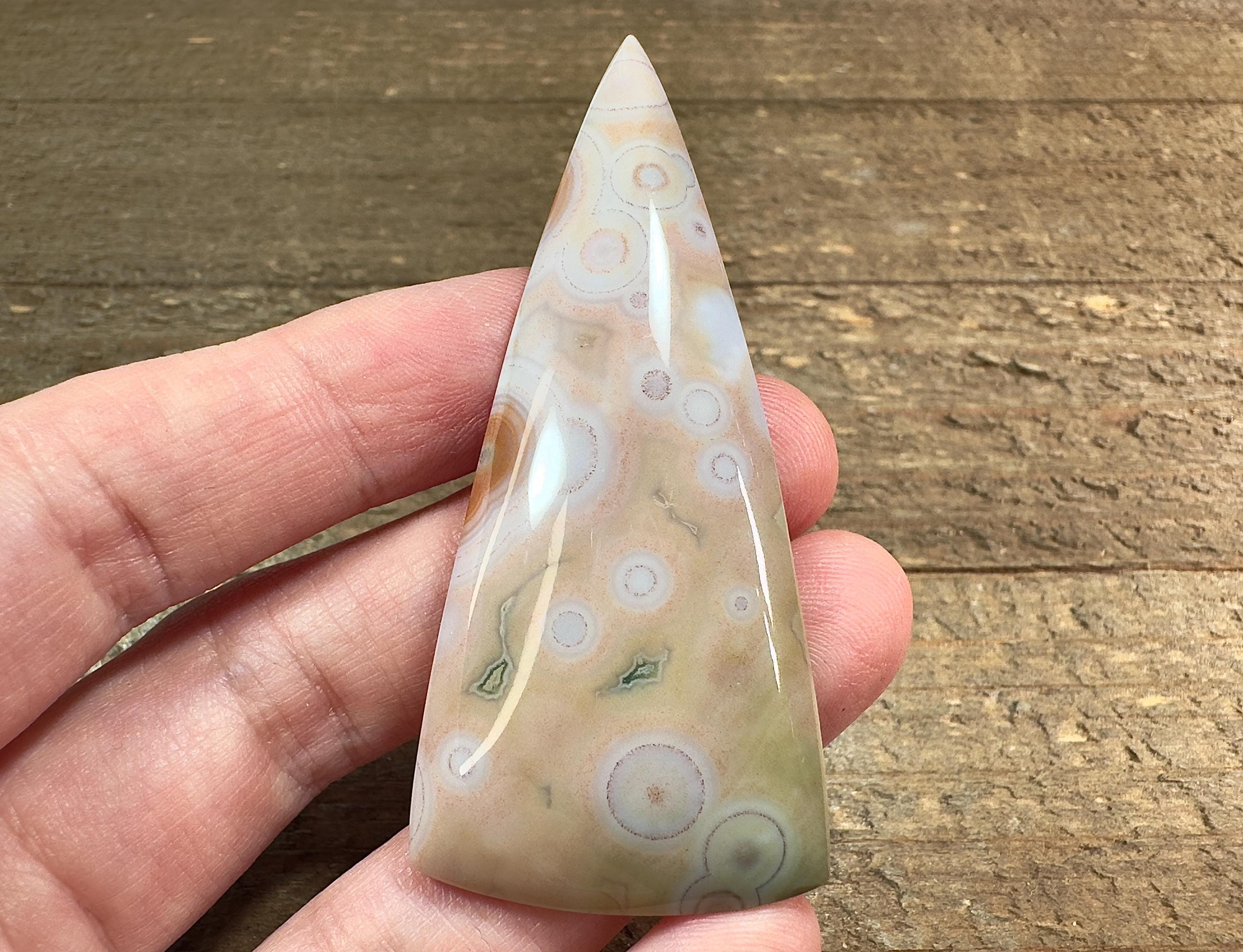 Ocean Jasper Crystal Cabochon For Custom Jewelry Making Unique Gift, 54825