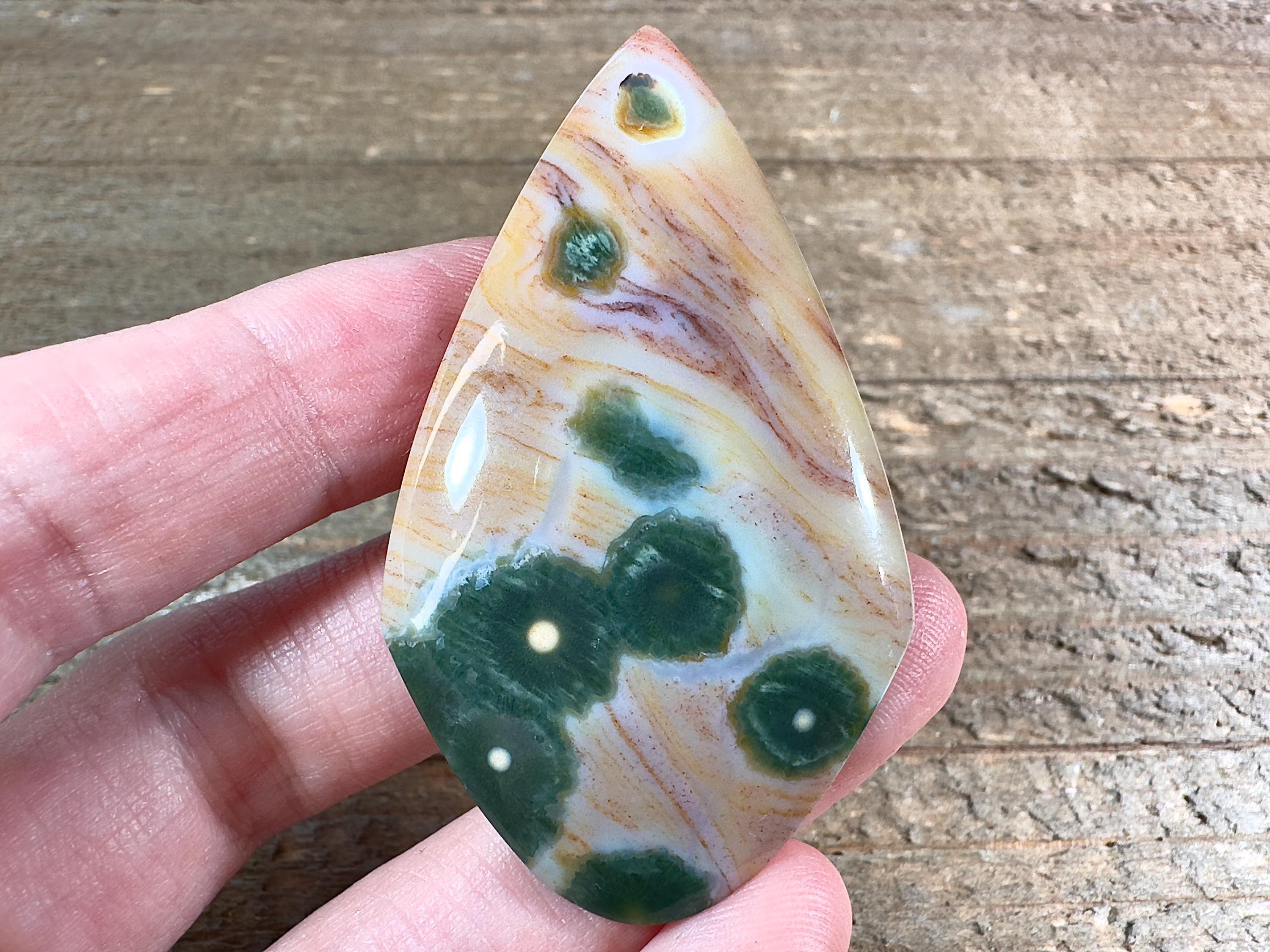 Ocean Jasper Crystal Cabochon For Custom Jewelry Making Unique Gift, 54824 Ocean Jasper Crystal Cabochon For Custom Jewelry Making Unique Gift, 54824