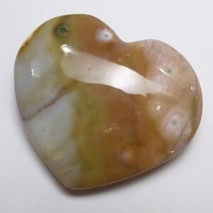 Ocean Jasper Cabochon Heart Shaped Quality Hand Cut Designer Form One Of A Kind Beautiful Pattern Modeling Large