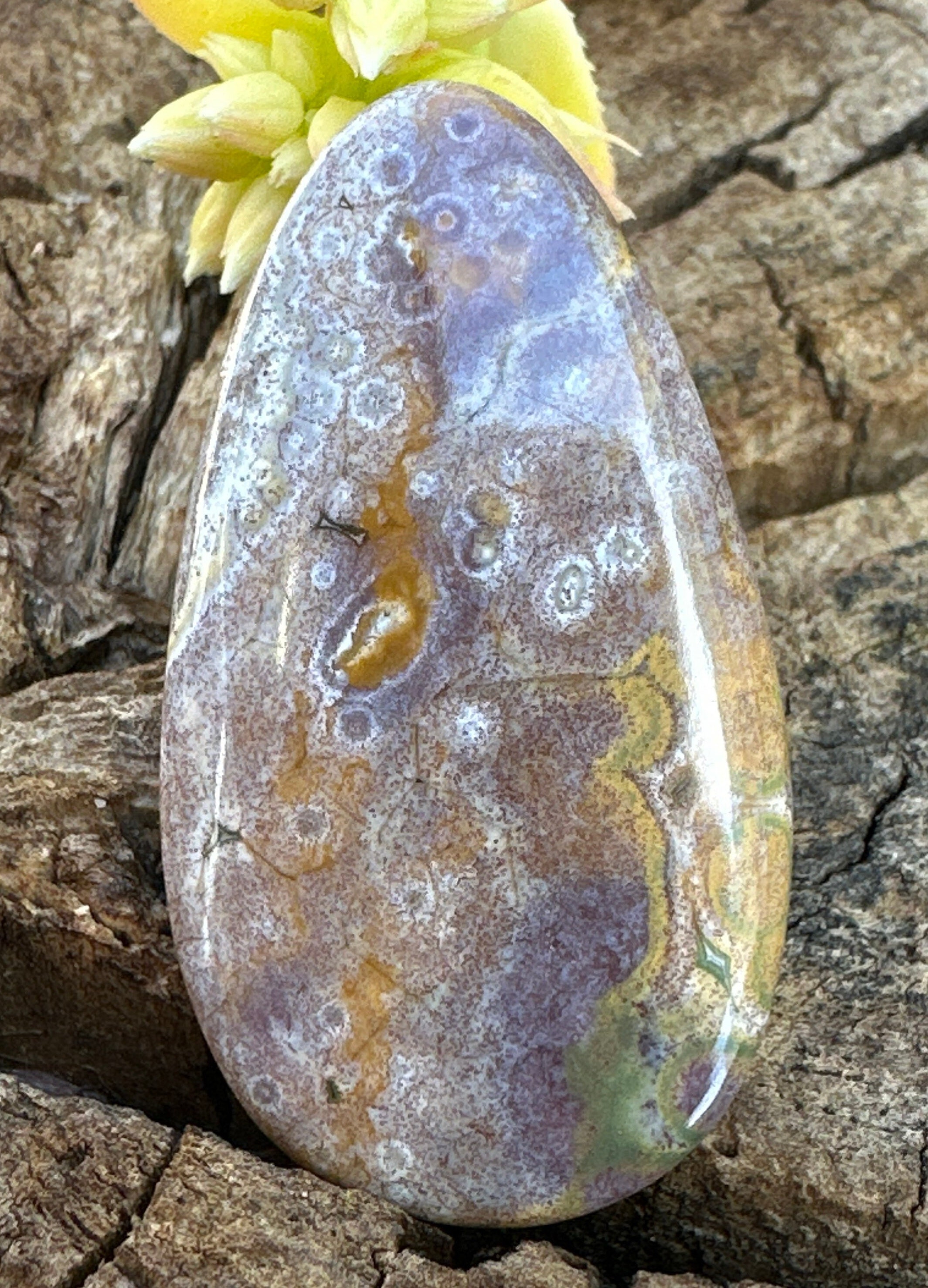 Mystical Ocean Jasper Cabochon Stone From Madagascar Mystical Ocean Jasper Cabochon Stone From Madagascar