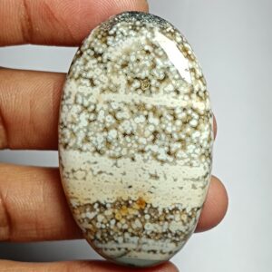 Ocean Jasper Cabochon: Natural Gemstone For Jewelry Making (96cts, 50x30mm)