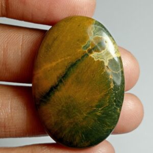 Ocean Jasper Cabochon: Natural Gemstone For Jewelry Making (35x25mm, 49cts) #40