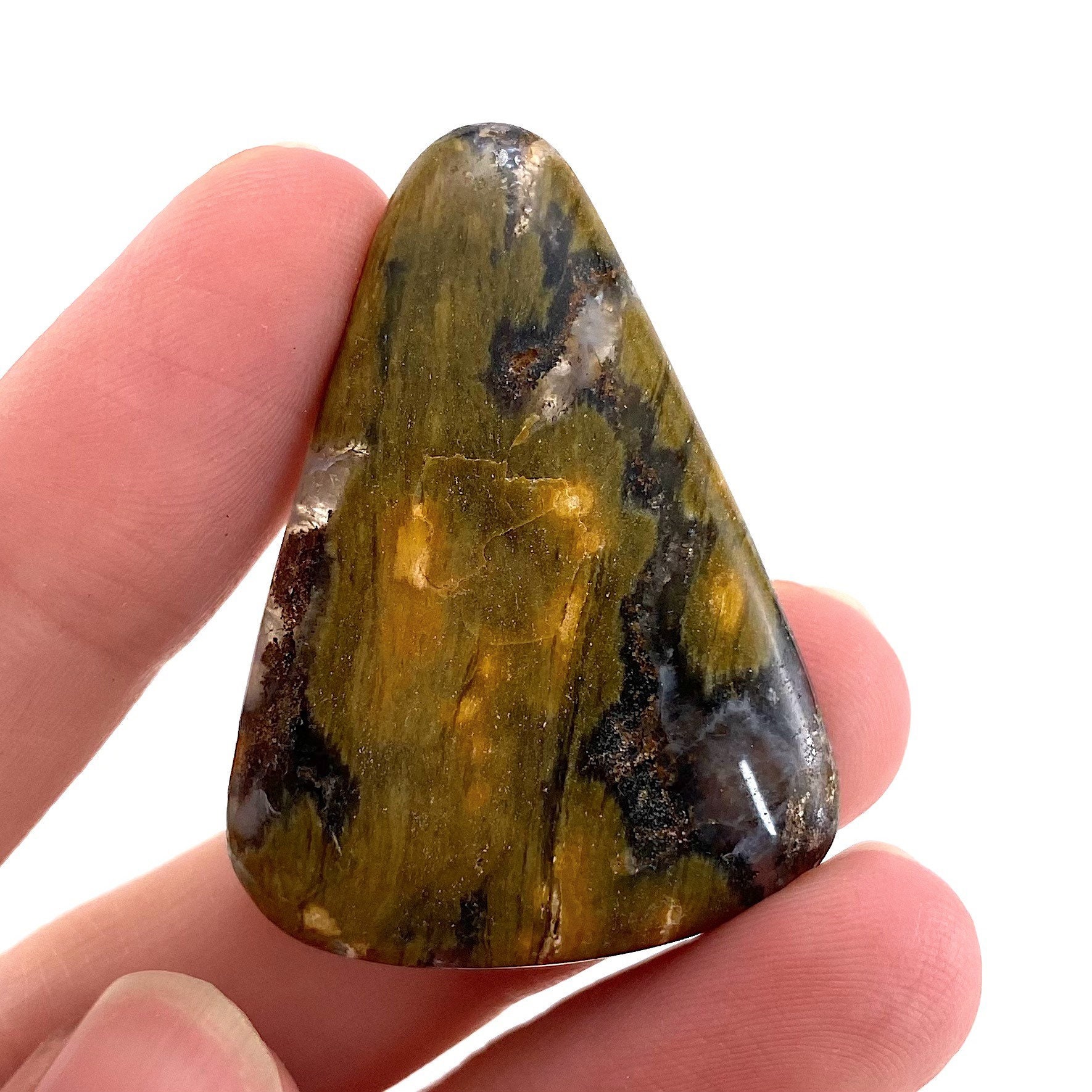 Orbicular Ocean Jasper Cabochon | Natural Gemstone (40x28mm) Orbicular Ocean Jasper Cabochon | Natural Gemstone (40x28mm)
