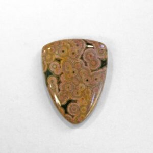Ocean Jasper Shield Cabochon - OJ Stone Cab - Destash
