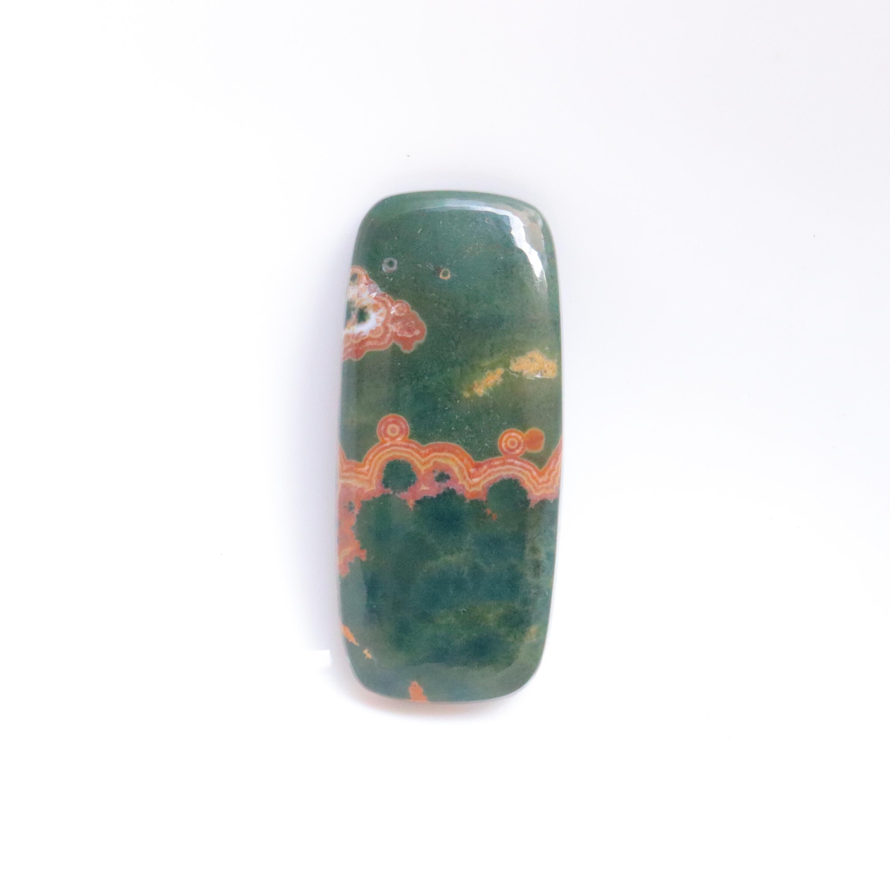 Top Quality Ocean Jasper Cabochon, Natural Ocean Jasper Stone, Orbicular Jasper Palm, Polished Ocean Jasper, Energy Crystal, Heart Chakra Top Quality Ocean Jasper Cabochon, Natural Ocean Jasper Stone, Orbicular Jasper Palm, Polished Ocean Jasper, Energy Crystal, Heart Chakra