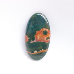 Top Quality Ocean Jasper Cabochon, Natural Ocean Jasper Stone, Orbicular Jasper Palm, Polished Ocean Jasper, Energy Crystal, Heart Chakra