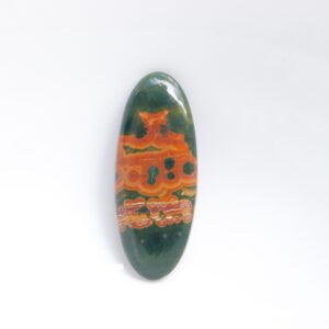 Top Quality Ocean Jasper Cabochon, Natural Ocean Jasper Stone, Orbicular Jasper Palm, Polished Ocean Jasper, Energy Crystal, Heart Chakra