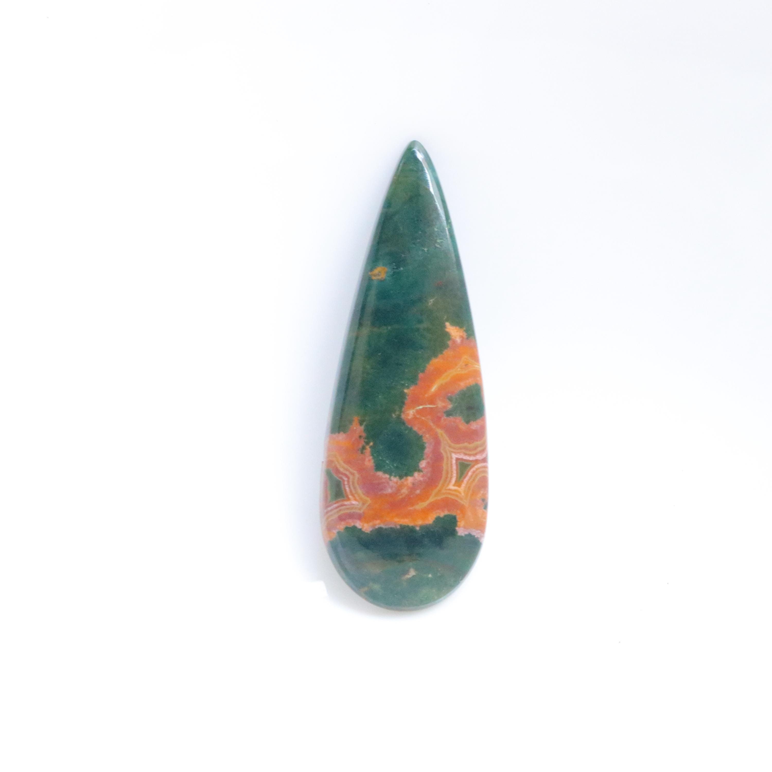 Top Quality Ocean Jasper Cabochon, Natural Ocean Jasper Stone, Orbicular Jasper Palm, Polished Ocean Jasper, Energy Crystal, Heart Chakra