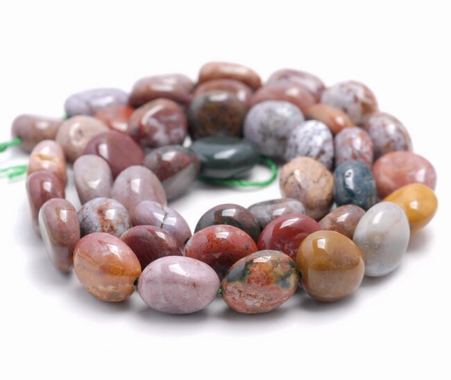 8-9mm Ocean Jasper Gemstone Pebble Nugget Granule Loose Beads 16 Inch Full Strand (80001979-a35) 8-9mm Ocean Jasper Gemstone Pebble Nugget Granule Loose Beads 16 Inch Full Strand (80001979-a35)